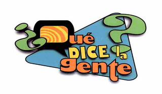 ?QUÉ DICE LA GENTE? logo