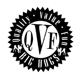 QVF QUALITY VALUE FUN BIG DOGS logo