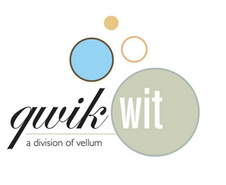 QWIK WIT A DIVISION OF VELLUM logo