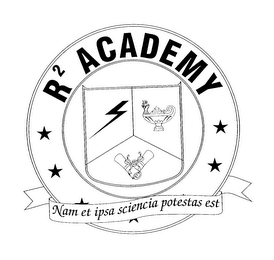 R 2 ACADEMY NAM ET IPSA SCIENCIA POTESTAS EST logo