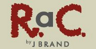 R. A C. BY J BRAND logo