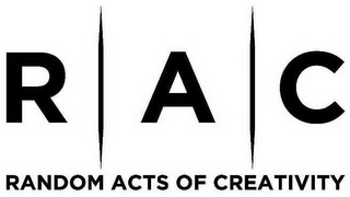 R A C RANDOM ACTS OF CREATIVITY logo