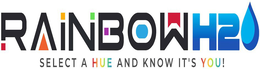 R A I N B O W H20 SELECT A HUE AND KNOW IT'S YOU! logo