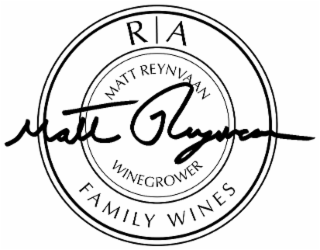 R A MATT REYNVAAN WINEGROWER FAMILY WINES logo