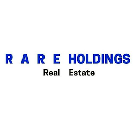 R A R E HOLDINGS REAL ESTATE logo