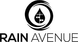 R A RAIN AVENUE logo