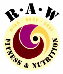 R · A · W FITNESS & NUTRITION MIND - BODY - SOUL logo