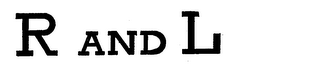 R AND L logo