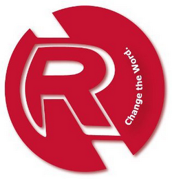 R CHANGE THE WORD. logo