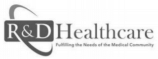 R & D HEALTHCARE FULFILLING THE NEEDS OF THE MEDICAL COMMUNITY logo