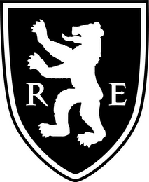 R E logo