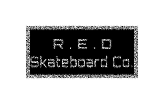 R. E. D SKATEBOARD CO. logo