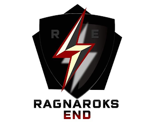 R E RAGNAROKS END logo