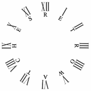 R E T R O  W A T C H E S  I II III IIII V VI VII VIII IX X XI XII logo