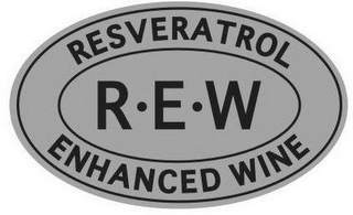 R. E. W RESVERATROL ENHANCED WINE logo