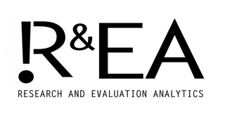 R & EA RESEARCH AND EVALUATION ANALYTICS logo
