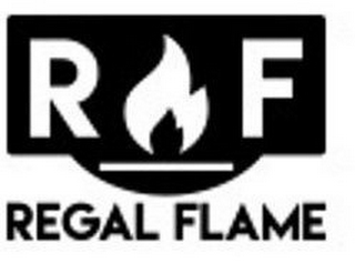 R F REGAL FLAME logo