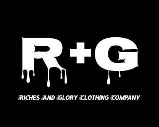 R + G RICHES AND GLORY CLOTHING COMPANY logo