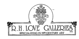 R. H. LOVE GALLERIES INC.  SPECIALIZING IN 19TH CENTURY ART logo