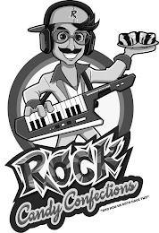 R HANDMADE WITH LOVE ROCK CANDY CONFECTIONS "AND NOW WE BOTH HAVE TWO" logo