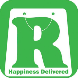R HAPPINESS DELIVERED logo