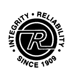 R INTEGRITY RELIABILITY SINCE 1909 logo