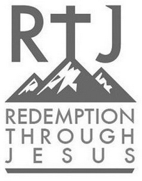 R J REDEMPTION THROUGH JESUS logo