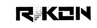 R KON logo