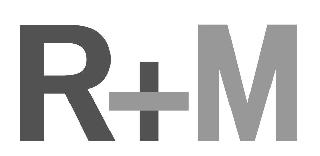 R + M logo