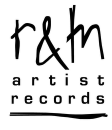 R & M ARTIST RECORDS logo