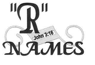 "R" NAMES JOHN 3:16 logo