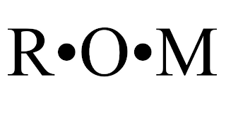 R • O • M logo