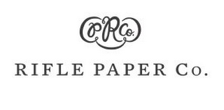 R P CO. RIFLE PAPER CO. logo