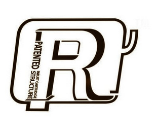 R PATENTED STRUCTURE INKJET CARTRIDGE logo