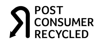 R POST CONSUMER RECYCLED logo