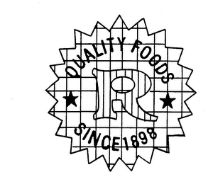 R QUALITY FOODS SINCE 1898 logo