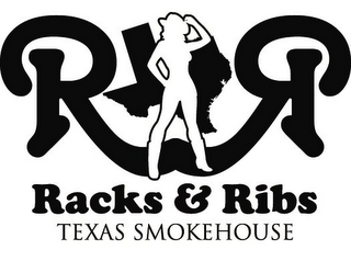 R R RACKS & RIBS TEXAS SMOKEHOUSE logo