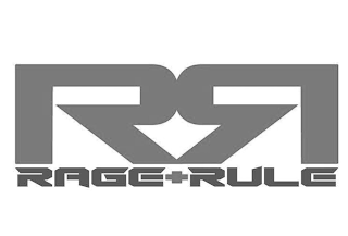 R, R, RAGE + RULE logo