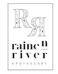 R R RAINE N RIVER APOTHECARY logo