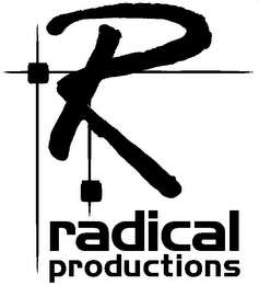 R RADICAL PRODUCTIONS logo
