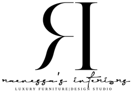 R RAENESSA'S INTERIORS -- LUXURY FURNITURE DESIGN STUDIO -- logo