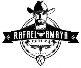R RAFAEL AMAYA WESTERN STYLE logo