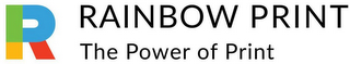 R RAINBOW PRINT THE POWER OF PRINT logo