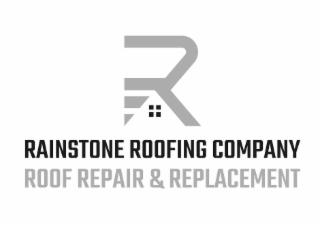 R RAINSTONE ROOFING COMPANY ROOF REPAIR & REPLACEMENT logo