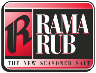 R RAMA RUB THE NEW SEASONED SALT logo