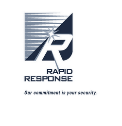 R RAPID RESPONSE OUR COMMITMENT IS YOUR SECURITY. logo