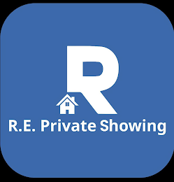 R R.E. PRIVATE SHOWING logo