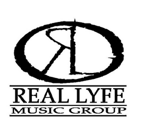 R REAL LYFE MUSIC GROUP logo