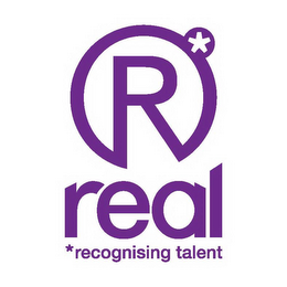 R REAL RECOGNISING TALENT logo