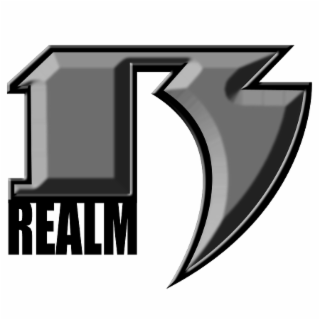 R REALM. logo